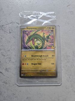 Rayquaza exclusive stamped pokemon xp promo card sealed