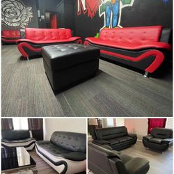 3 PIECE SET $695/ 2 PIECE SET $595!! Sofa Loveseat and chair! Fast Delivery!!