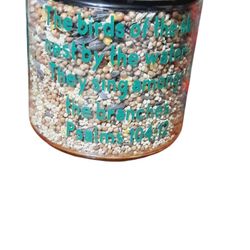 Bird Seed Jar"Spread Joy with a Custom Mason Jar Bird Feeder – Filled with Seeds and an Uplifting Message!"

