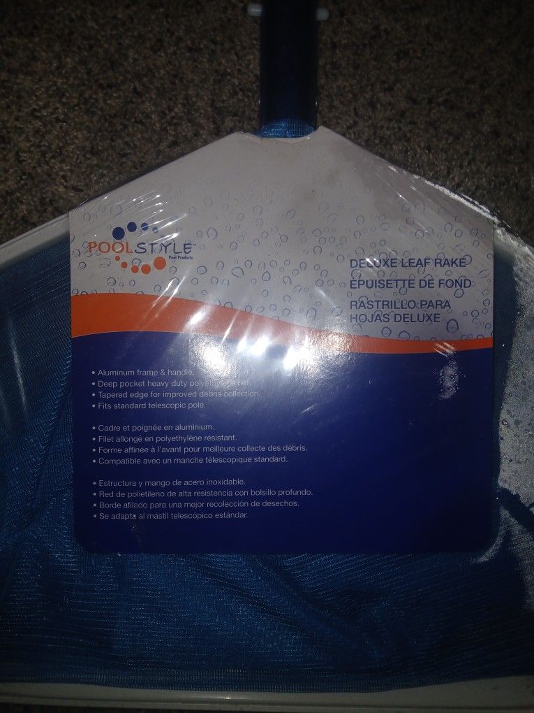 DELUXE LEAF RAKE (FOR POOL)