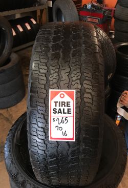 265/70/16 GOODYEAR WRANGLER ALL TERRAIN $160.00