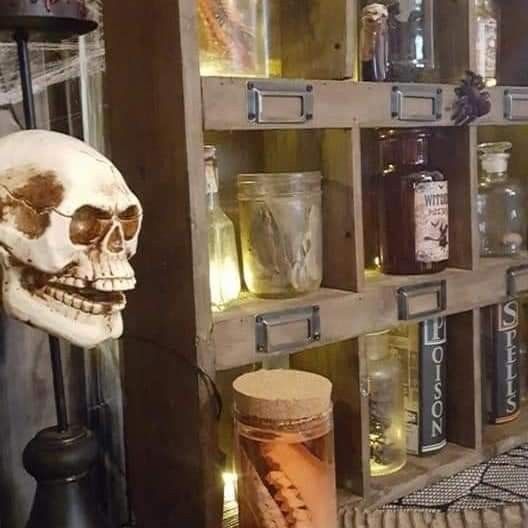 Halloween Cabinet of Curiosities