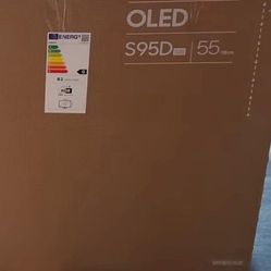 Samsung - 55” Class S95D Series OLED 4K Glare-Free Smart Tizen TV (2024)