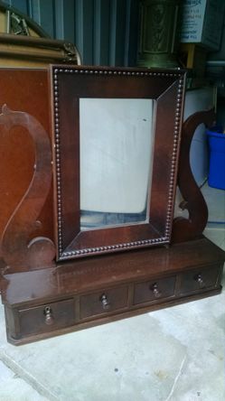 Antique vanity/shaving mirror