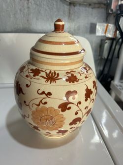 Ceramic Ginger Jar with Lid