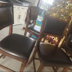 Chairs Leather Kitchen Counter-6