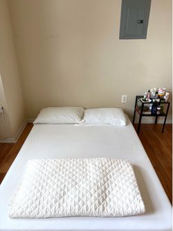 Mattress + Quilted Blanket — Clean, Great Condition