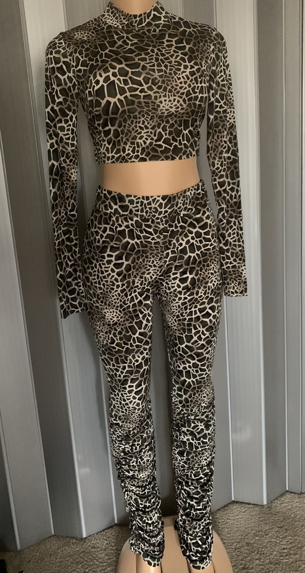 Cheetah Outfit Set Stacked Leggings 