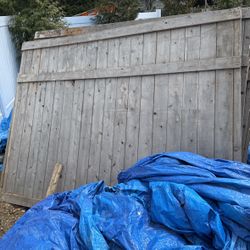 Wood Fence Panel Qty 10