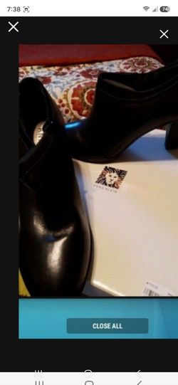 Anne Klein Below Ankle Boot. Sz 9.5. Hi Heel.