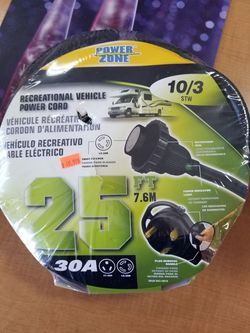 25' Power Zone 10/3 RV power cord NEW