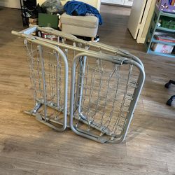 Foldable metal guest bed / rollaway cot frame