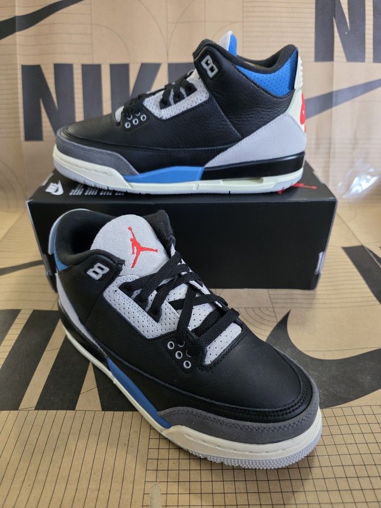 Nike Air Jordan 3 Retro OG GS Rare Air Size 7Y Women's Size 8.5