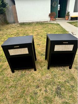 Black nightstands