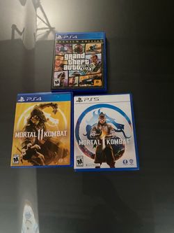 PS4/PS5 Game Bundle – GTA V, MK11, MK1