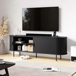 Black Fluted Tv stand 
