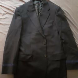 Men's Stan Herman U.S. Airways Suit Jacket Sized 44 L & Size 36 L Pants 