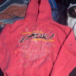 Pink Sp5der P*nk Hoodie Size Large. 