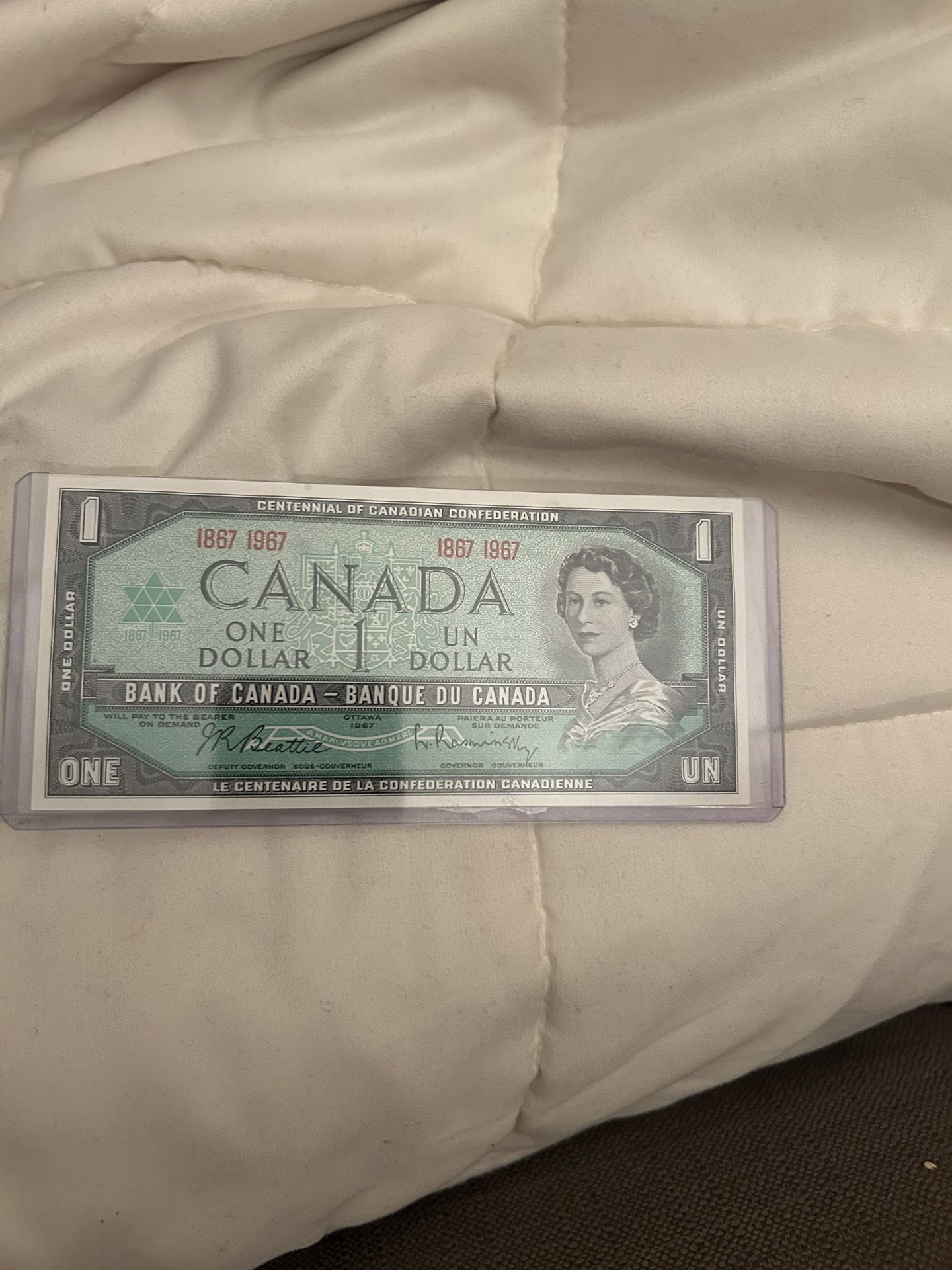 One Dollar bill canada Year 1(contact info removed)