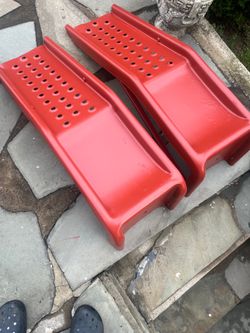 Car and truck heavy duty metal ramps.