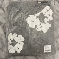 Gray Denim Tear Hoodie Size large 