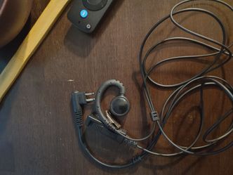 Two-Pin Radio Earpiece with PTT Clip