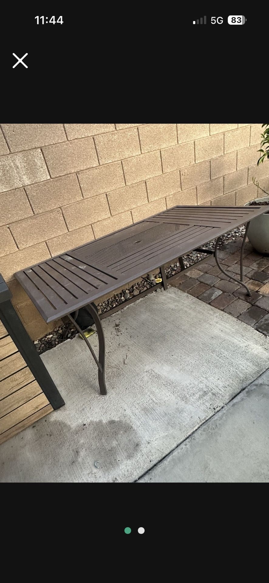 Patio table and chairs
