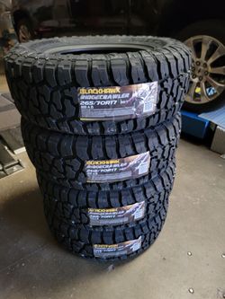 265 70 17 BLACKHAWK RT TIRES TACOMA 4RUNNER TUNDRA SEQUOIA FJ SILVERADO SUBURBAN TAHOE SIERRA TITAN
