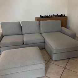 Sectional sofa ikea kivik and ottoman with storage