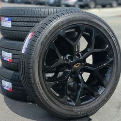 22” Chevy Silverado GMC Sierra Replica Wheels & Tires Tahoe Yukon Escalade Suburban Rines Y