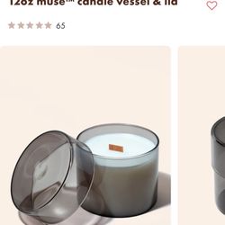 Makesy Brand 12 Oz Muse Candle Vessel And Lid