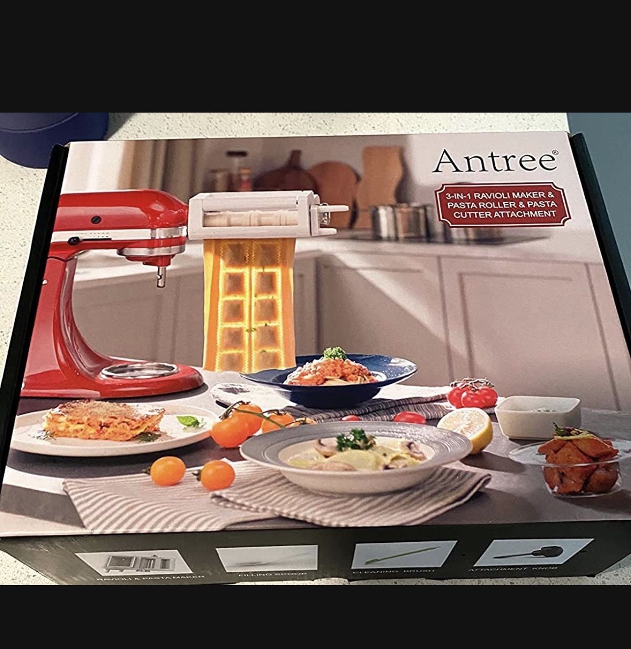 3IN1 Pasta Attachment & Ravioli Attachment for KitchenAid Stand