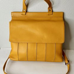 Heather Genuine Leather Tote Bag – Orange – Inland Leather Co. ~ New