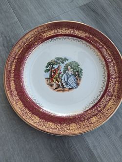 Century Salem 23 Kt Gold Trim Plates