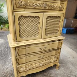 Dresser, Bed Frame And Night Stand