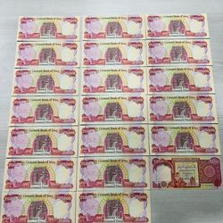 20x 25K IRAQI DINAR 1/2 MILLION 500,000 IQD 2020+ PRISTINE AUTHENTIC MONEY
