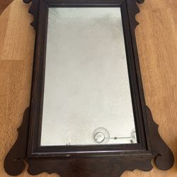 Vintage Wooden Mirror