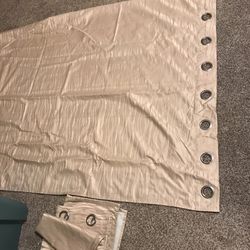 Cream color curtain panels 96 inch with blackout