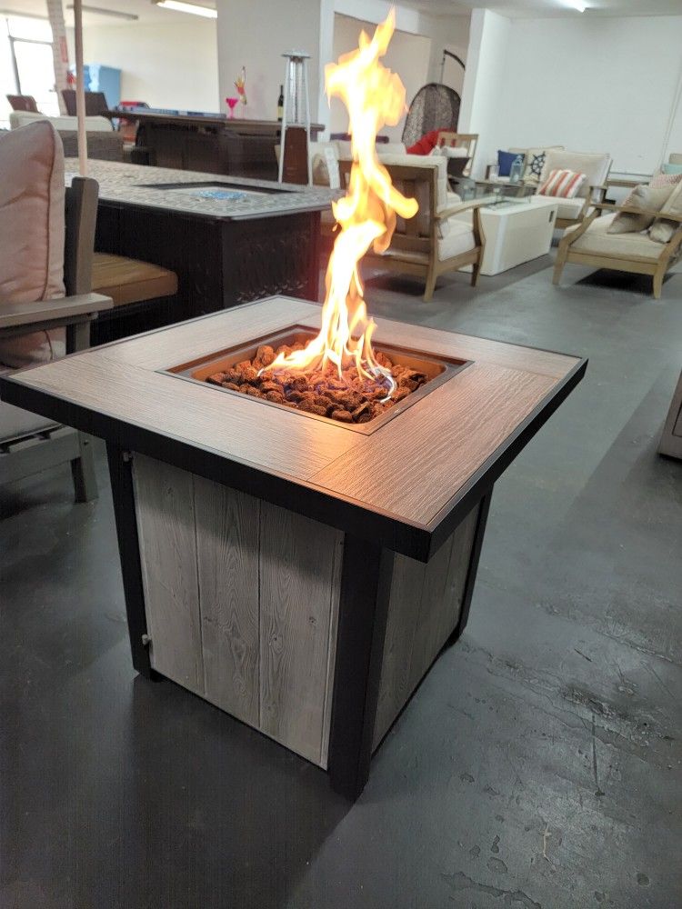 New Outdoor Patio Furniture Fire Pit Heater Table Square