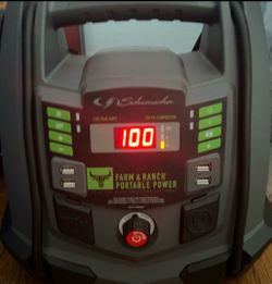 Schumacher Farm & Ranch 1200 Peak Amp Portable Power Station – Fully Charged & Works Great