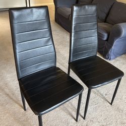 2 Black Chairs