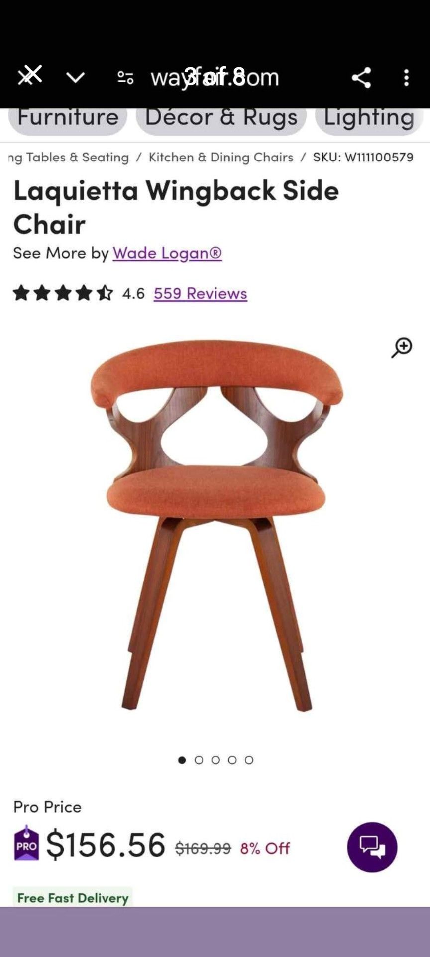 Beautiful Mid Century dining chairs