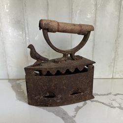 Antique Cast Iron Coal Iron 