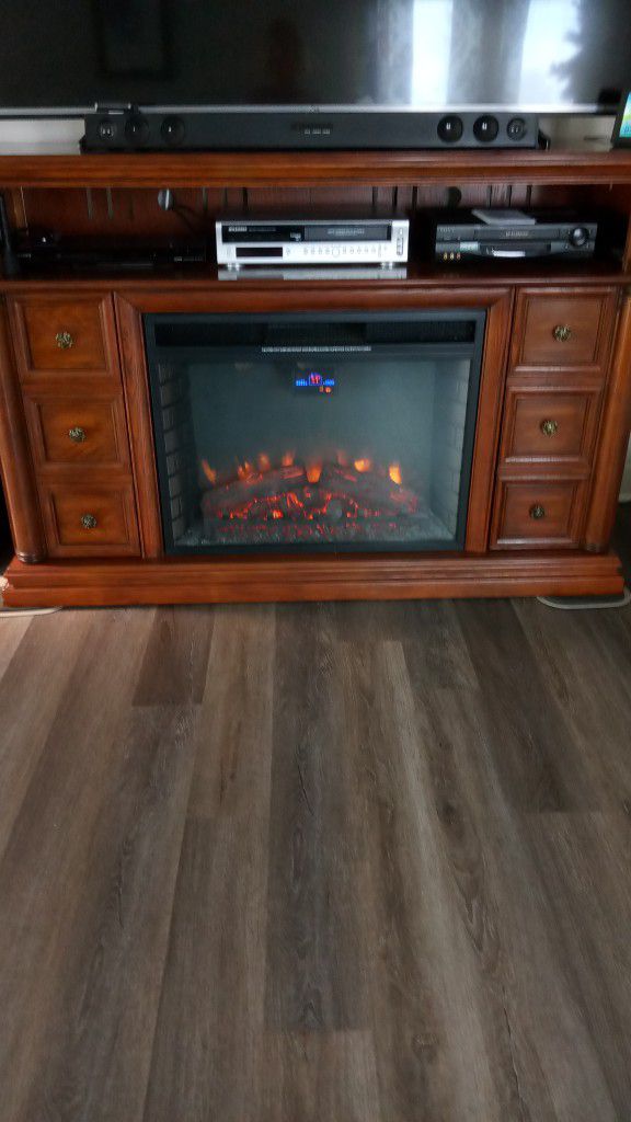 Fireplace TV Stand That Heats Also