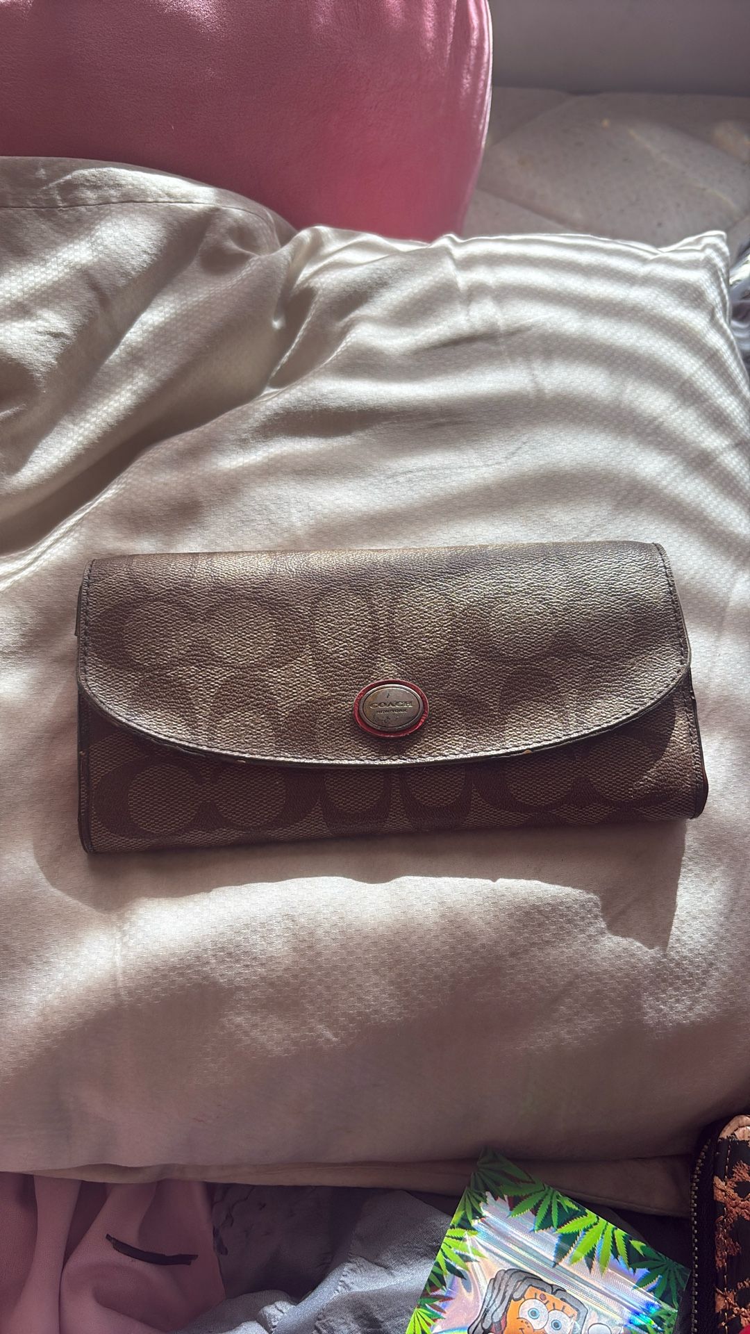 COACH🔹VINTAGE🔹2 Piece Bifold Signature Leather Wallet