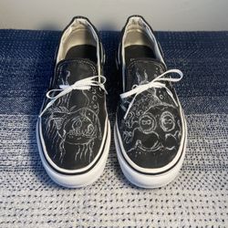 VANS Black CUSTOMS “Used” Size 7W ($25)