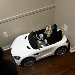 All White Toddler Car