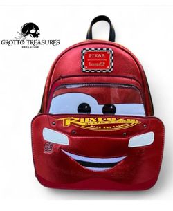 Loungefly Pixar Cars Lightning McQueen Mini Backpack