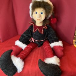 Vintage Jimmine Carter Hawley Hale Elf Stuffed Toy  27”