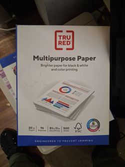 TRU RED Multipurpose Paper 8.5x11 500 Sheets